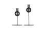 Endo Recycled Iron Candle Holder - Black (Set of 2)