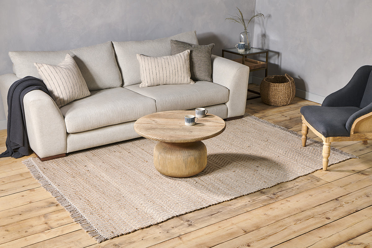 Gitika Cotton & Hemp Rug - Natural