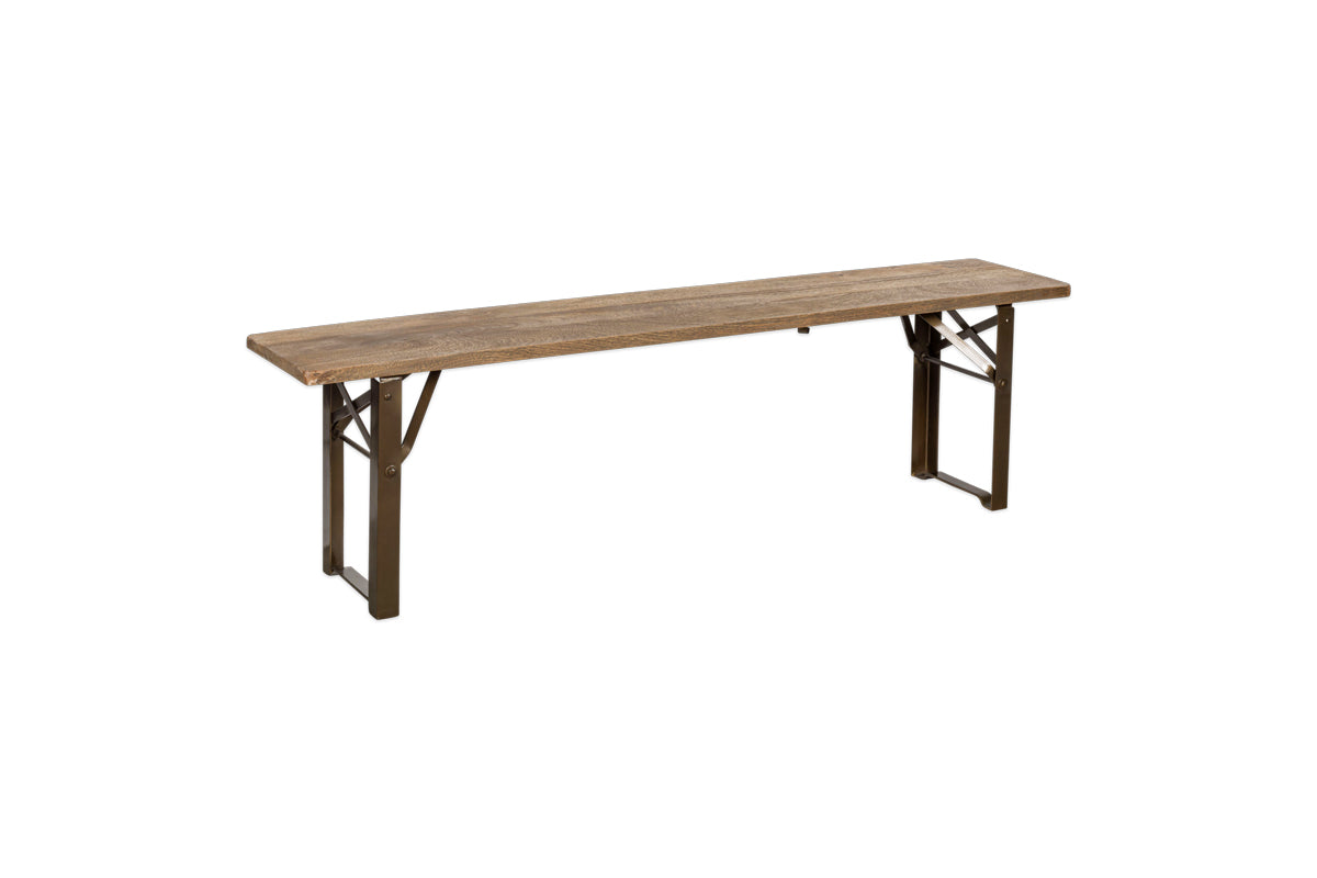 Hanita Mango Wood Folding Bench