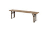 Hanita Mango Wood Folding Bench