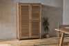 Ibo Reclaimed Wooden Slatted Cabinet - Natural - Large