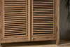 Ibo Reclaimed Wooden Slatted Cabinet - Natural - Large