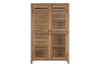 Ibo Reclaimed Wooden Slatted Cabinet - Natural - Large