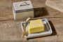 Indigo Drop Butter Dish - Cream & Indigo