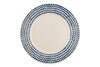 Indigo Drop Dinner Plate - Cream & Indigo