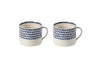 Indigo Drop Mug - Large (Set of 2)