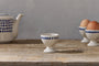 Indigo Drop Egg Cups - Cream & Indigo (Set of 2)