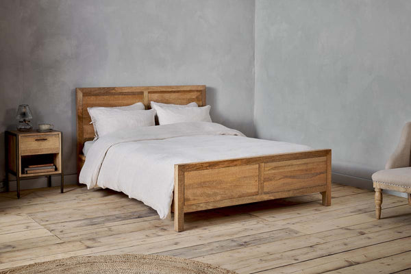 Indali Mango Wood Bed - Natural - King