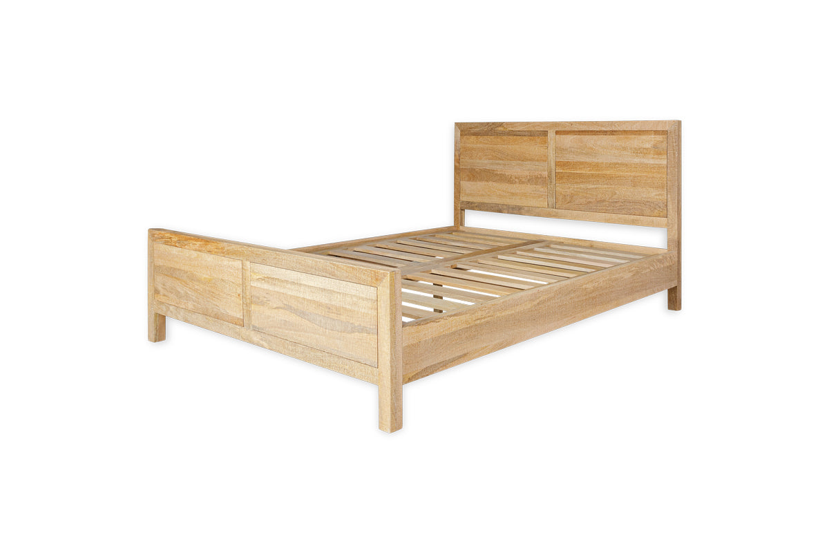 Indali Mango Wood Bed - Natural - Super King