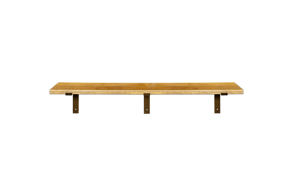 Japhali Mango Wood & Iron Shelf - Long