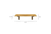 Japhali Mango Wood And Iron Shelf - Medium