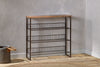 Kiyoma Iron & Wood Tall Standing Shelves - Natural