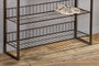 Kiyoma Iron & Wood Tall Standing Shelves - Natural