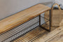 Kiyoma Iron & Wood Low Standing Shelves - Natural