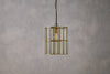 Kirindi Glass Panel Pendant - Antique Brass