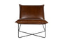 Kashvi Oversized Leather Lounger - Chocolate Brown