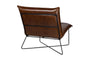 Kashvi Oversized Leather Lounger - Chocolate Brown