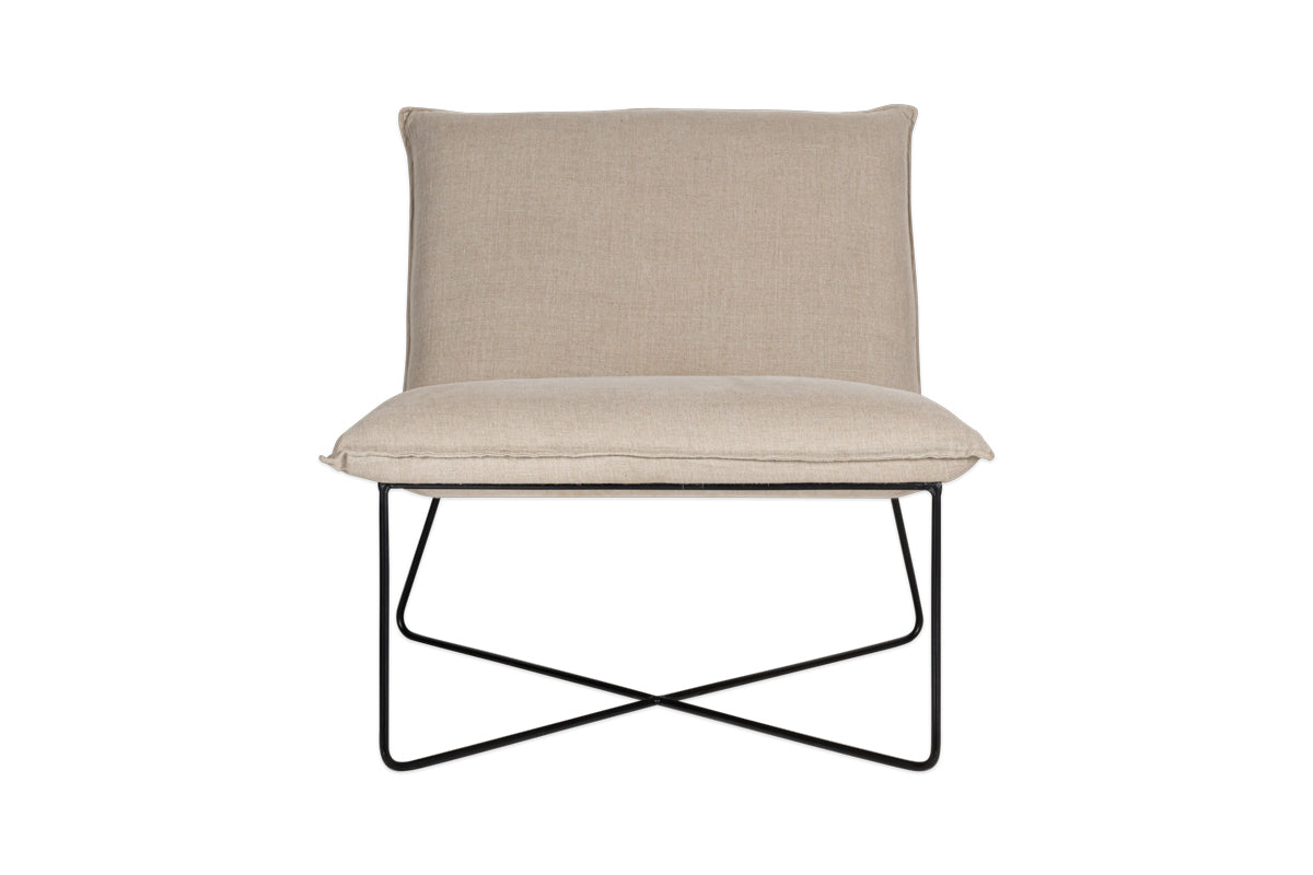 Kashvi Oversized Linen Lounger - Natural