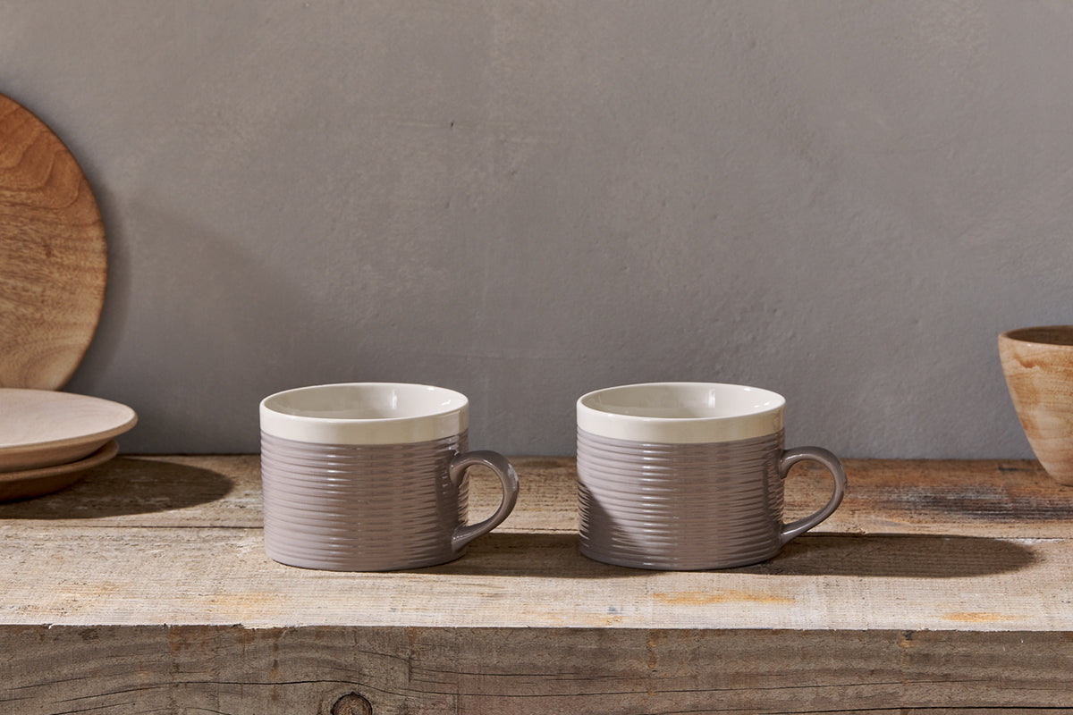 Kai Mugs - Grey (Set of 2)