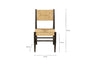 Lohanda Acacia & Munja Grass Dining Chair - Charcoal