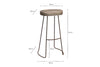 Loko Mango Wood Stool - Tall