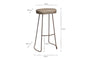 Loko Mango Wood Stool - Tall