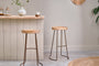 Loko Mango Wood Stool - Tall