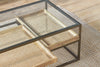 Luzon Iron & Mango Wood Display Coffee Table - Brass