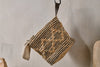 Mannu Cotton & Hemp Wall Hung Basket - Natural & Black