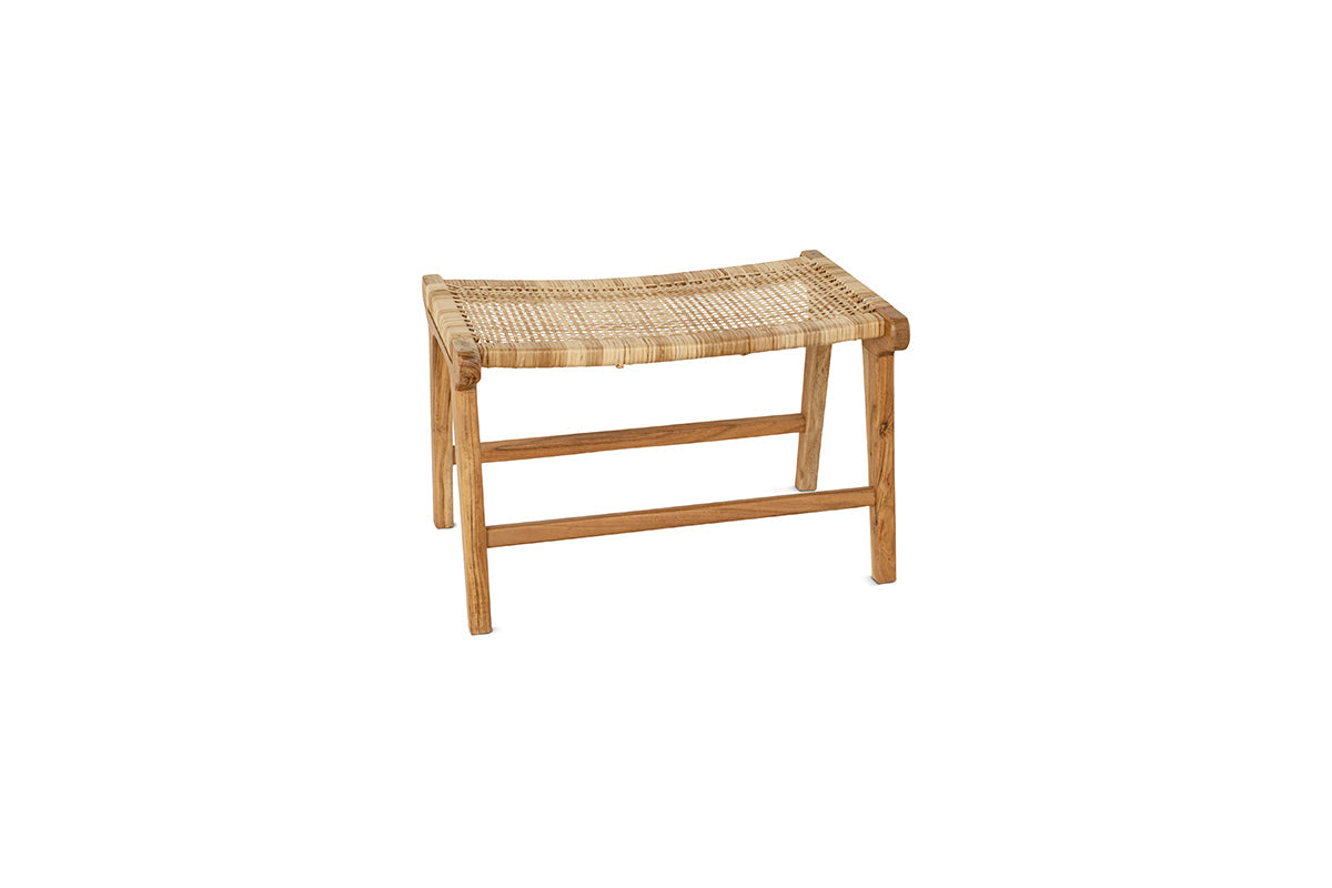 Madrisana Acacia & Rattan Footstool