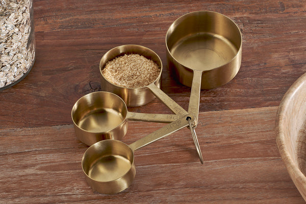 Mane Measuring Cups - Brushed Gold