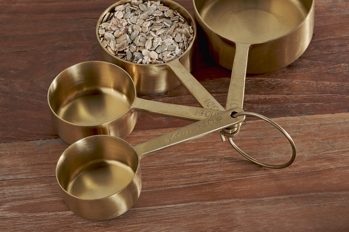 Mane Measuring Cups - Brushed Gold