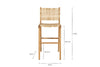 Madrisana Acacia & Rattan Bar Stool