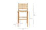 Madrisana Acacia & Rattan Bar Stool