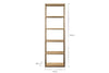 Marjori Mango Wood & Iron Standing Shelves - Narrow