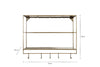 Meghana Iron Shelf With Hooks - Wide