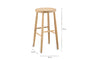 Mengwi Round Bar Stool - Natural