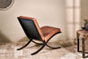 Narwana Ribbed Leather Lounger - Aged Tan