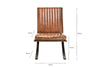 Narwana Ribbed Leather Lounger - Aged Tan