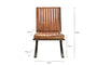 Narwana Ribbed Leather Lounger - Aged Tan