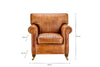 Narwana Ribbed Leather Armchair