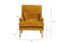 Nalla Velvet Armchair - Ochre