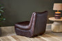 Navya Ribbed Leather Chair