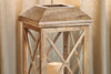 Nisha Mango Wood Hurricane Lantern