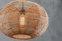 Noko Wicker Round Pendant - Natural - Large