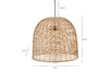 Noko Wicker Dome Pendant - Large