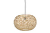 Noko Wicker Round Pendant - Natural - Small