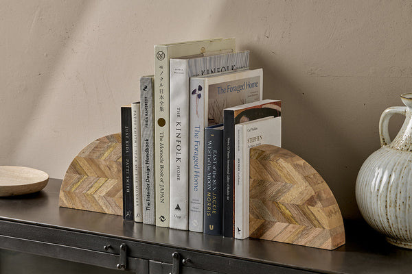 Oyvu Mango Wood Book Ends