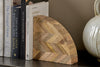 Oyvu Mango Wood Book Ends