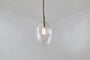 Otoro Recycled Glass Pendant - Clear - Small Oval